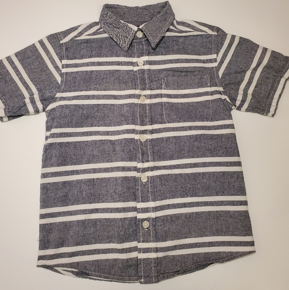 OshKosh B'Gosh Boys Striped Denim Button Up